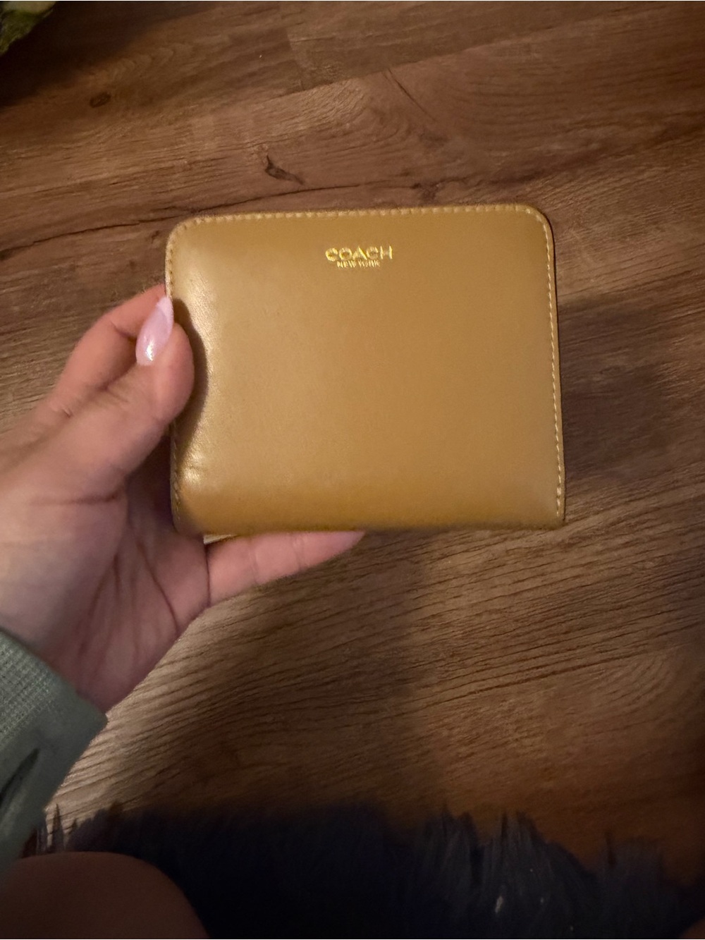 Coach NY Billfold Wallet Honey Brown